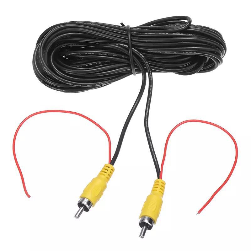 RCA head reverse video extension cable 3.0 thick AV all-copper extended cable RCA rearview cable camera signal cable
