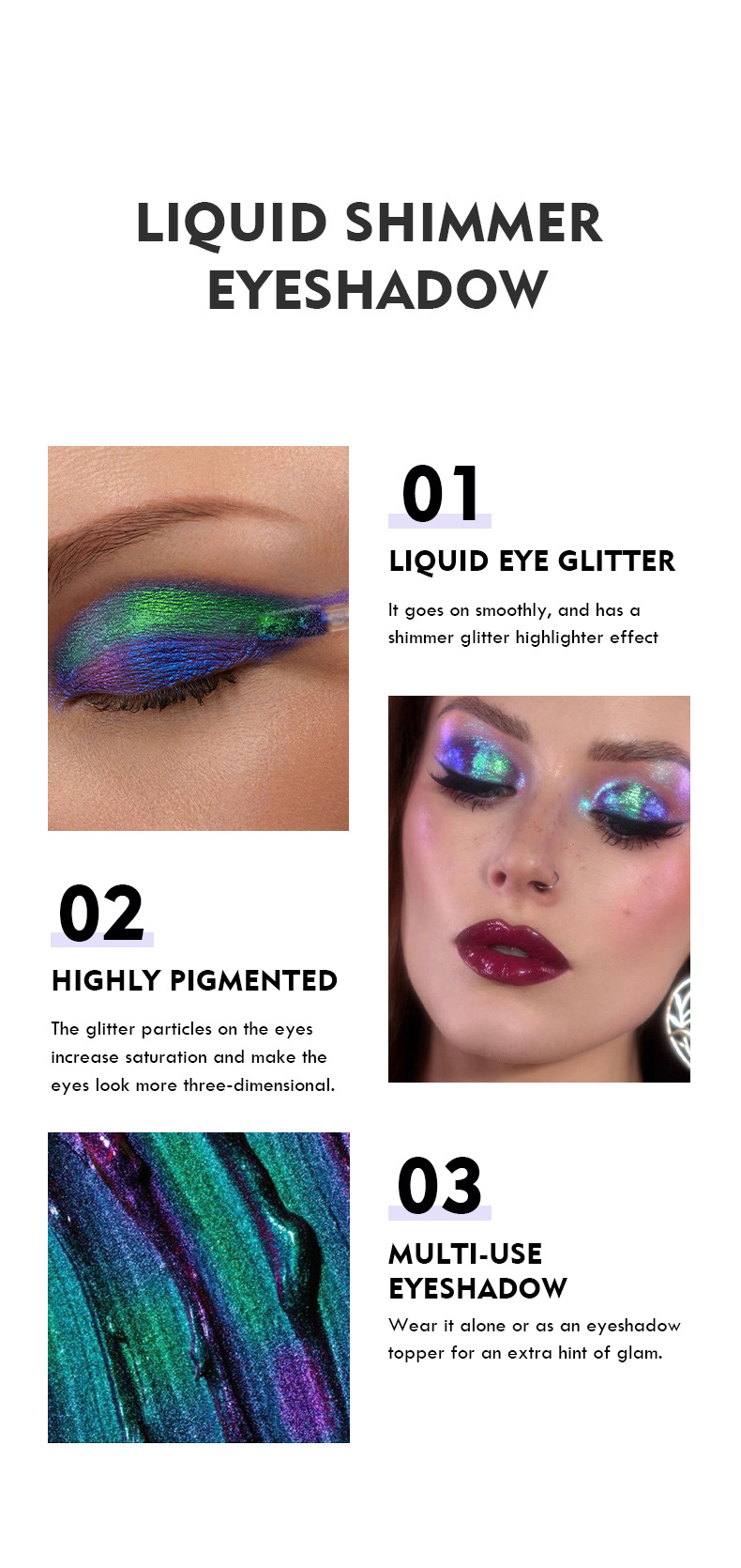 Populär Chameleon Liquid Eye Shadow Pearl Light Exploding Monokrom Metal Eye Shadow Liquid Eye Shadow_voghion.com