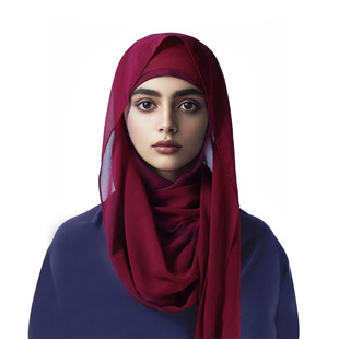 1 piece solid color multi-color ladies new modal bottoming cap tube cap chiffon shawl two-piece combination skin-friendly