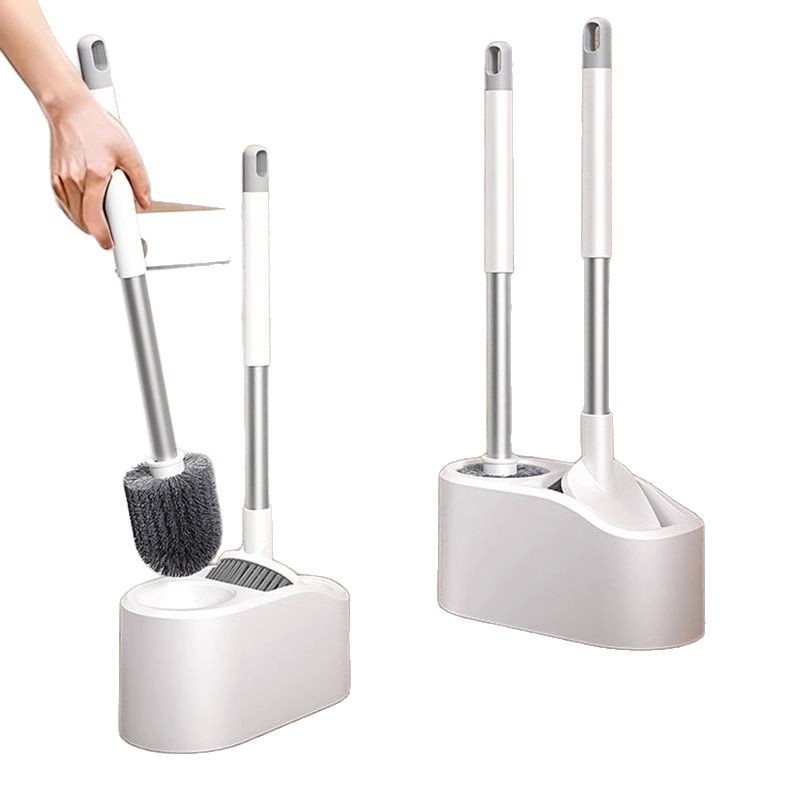 Cepillo de inodoro doméstico sin esquina muerta 2024 nuevo cepillo de inodoro conjunto de cepillo de lavado de pared