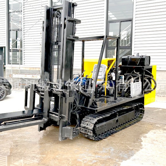 多用途升降液压全自动搬运车建筑工程便携电启动爬坡载货履带叉车