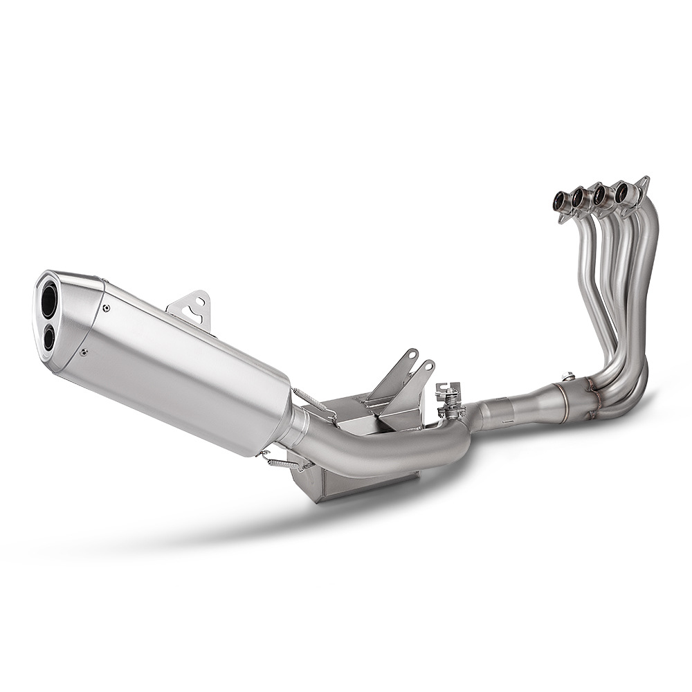 Motorcycle Modification Suitable for Zhang Xue 500Rr Single Swingarm Box Front Exhaust Pipe and Rear Muffler Set