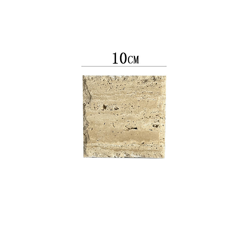 Estilo antiguo amarillo travertino irregular encaje plano hotel joyería de baño bandeja de almacenamiento pendientes exhibición de joyas