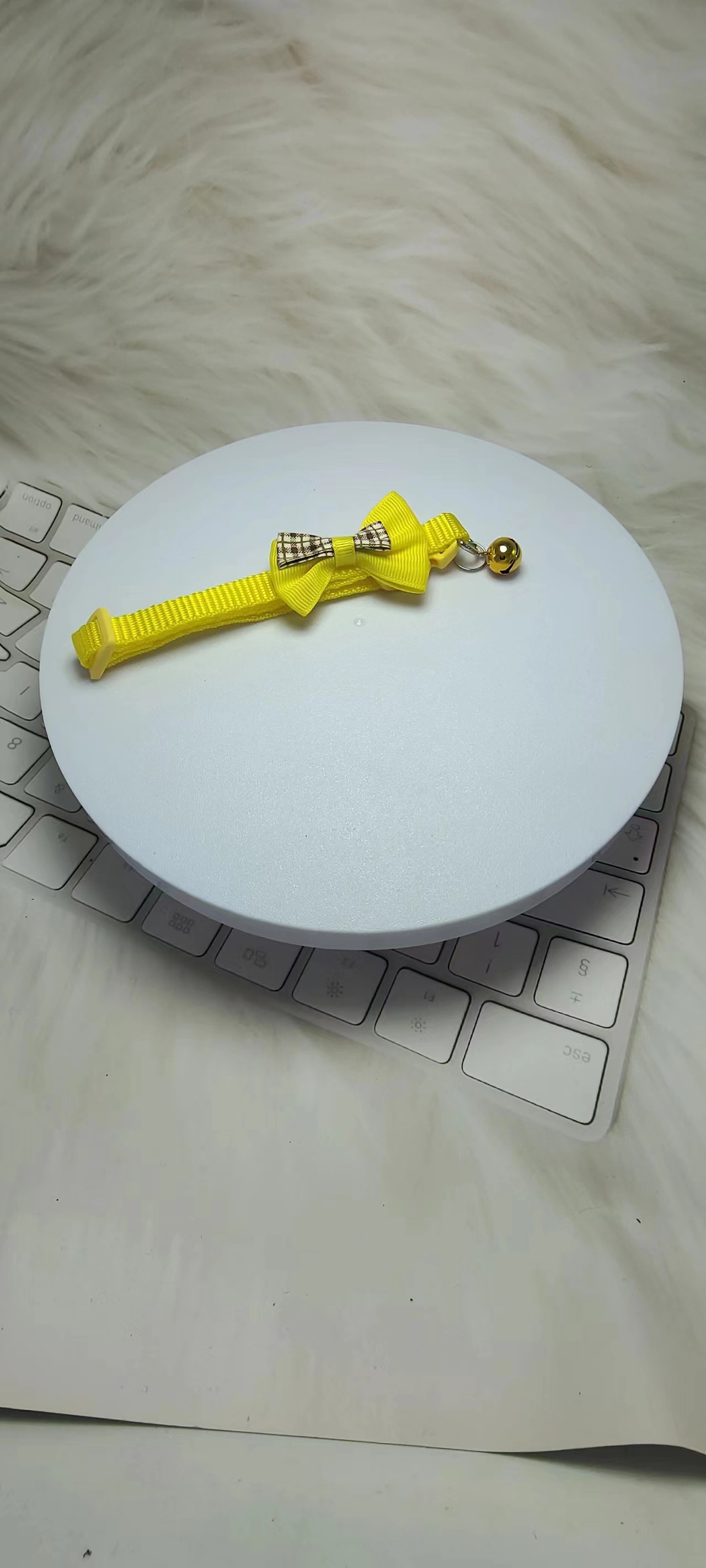 Pei Chong Beibei 1.0 collar a cuadros collar de lazo collar de gato collar de cachorro punto de fábrica