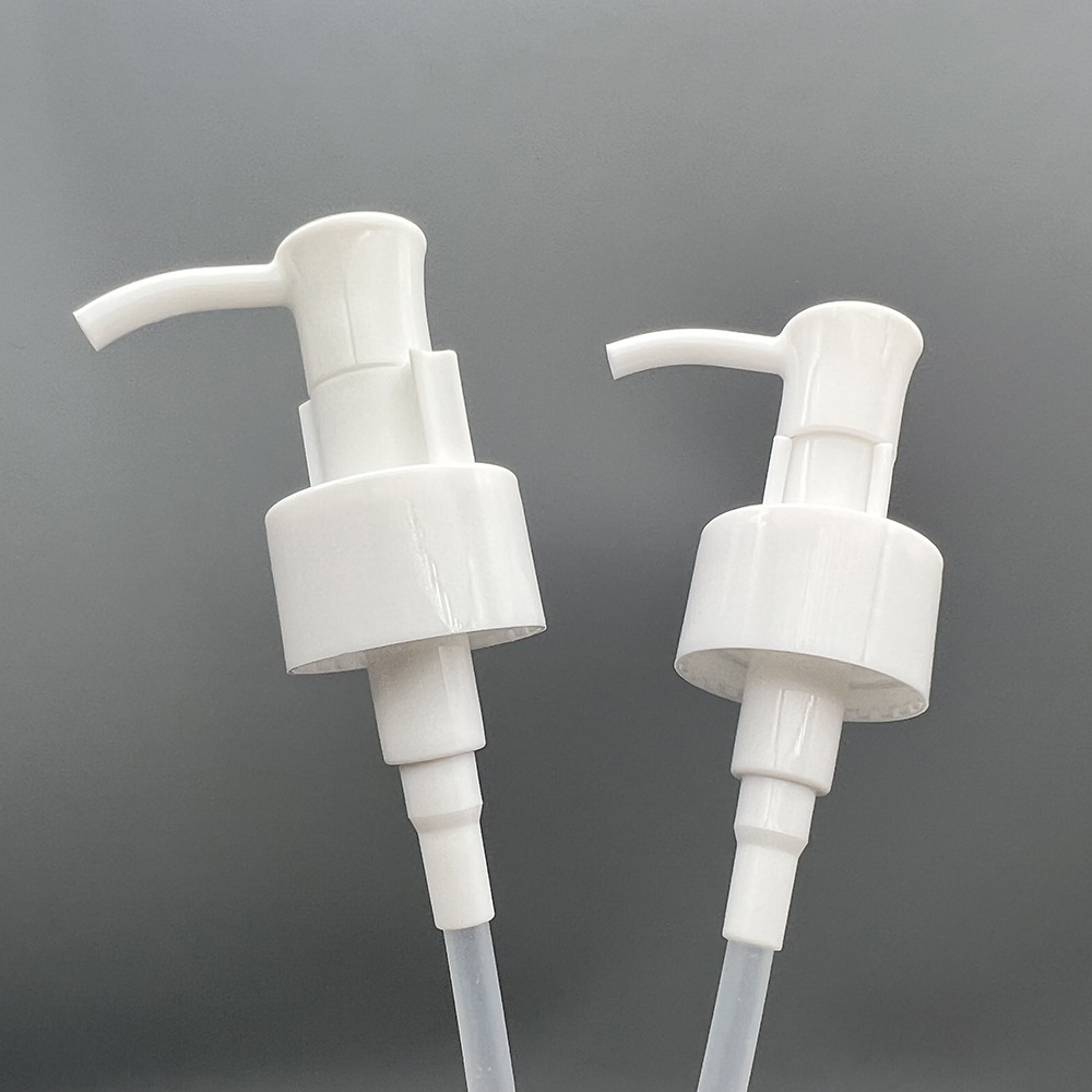 厂家供应 PP材质28/410白色卸妆油泵头 乳液泵