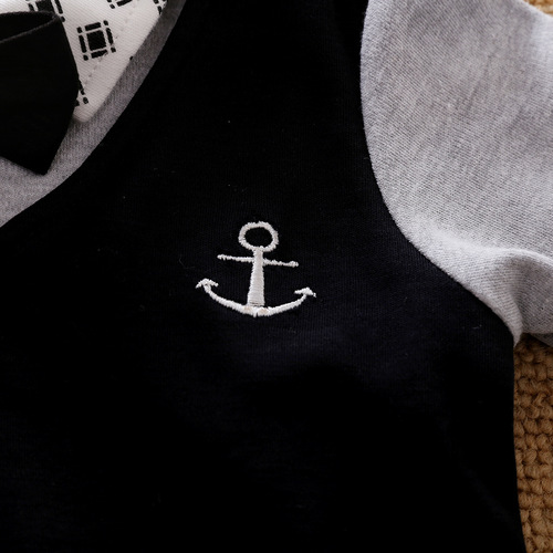 Baby clothes for boys, spring and autumn style, baby suit, newborn suit, gentleman's style, cross-border trade