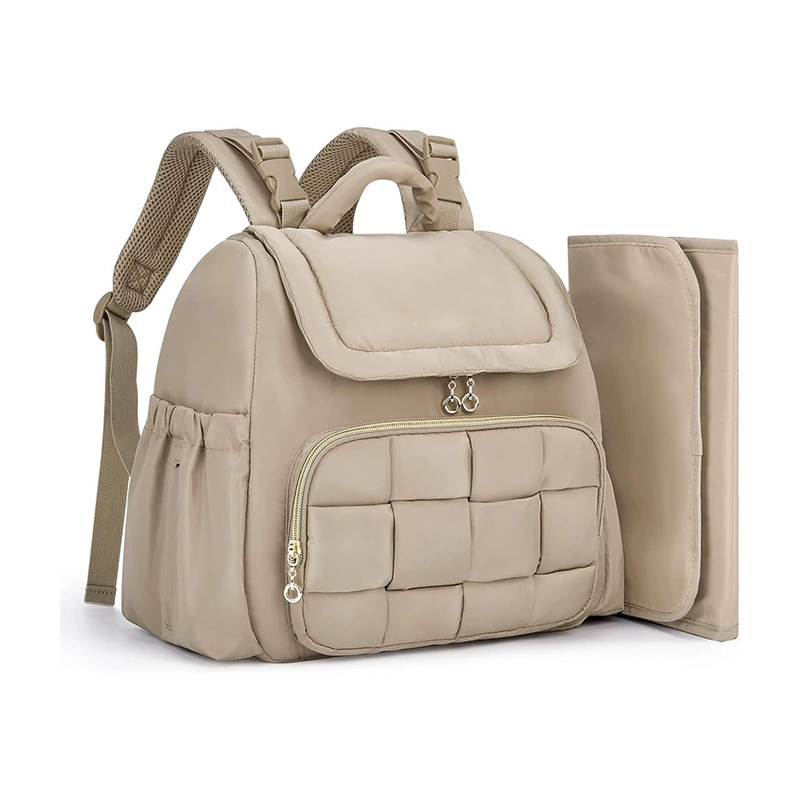 Трансграничный хит продаж, высококачественный пушистый модный рюкзак для мамы, уличная портативная сумка для коляски, рюкзак, сумка для подгузников