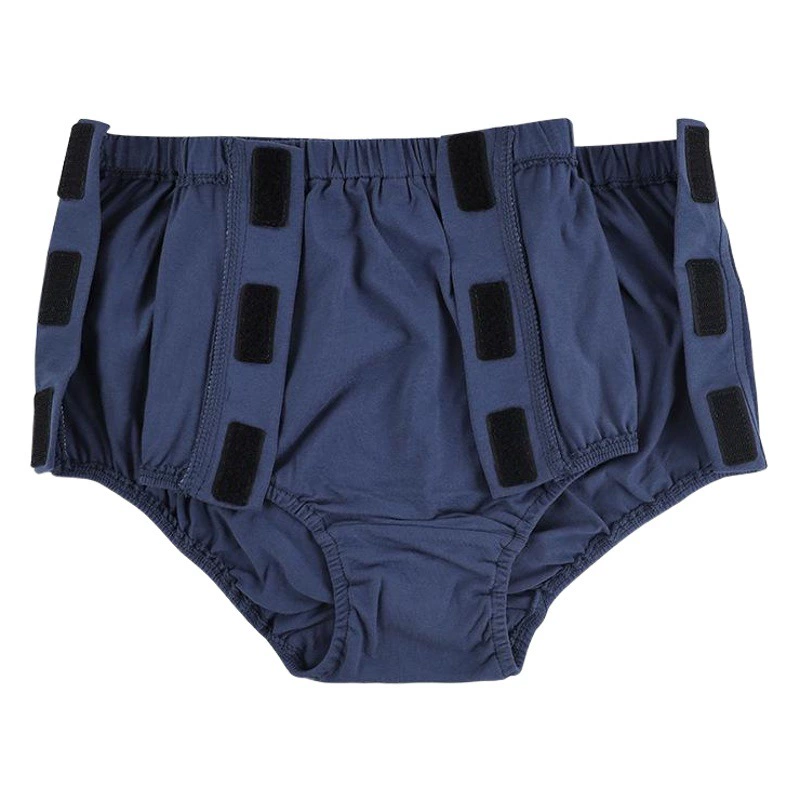 Обе стороны полностью открытого клейкого треугольного нижнего белья, пациенты с переломами, инвалиды, пожилые люди с ограниченными возможностями, долгосрочная кровать, легко надевать и снимать одежду