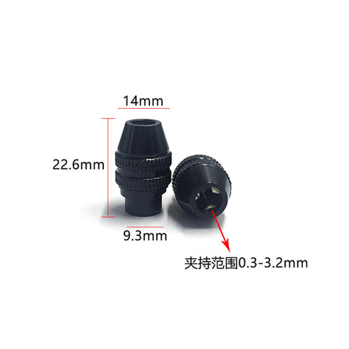 The manufacturer supplies 4486 identical British three-jaw chucks and 9/32-40 American thread grinding chucks for electric grinders.