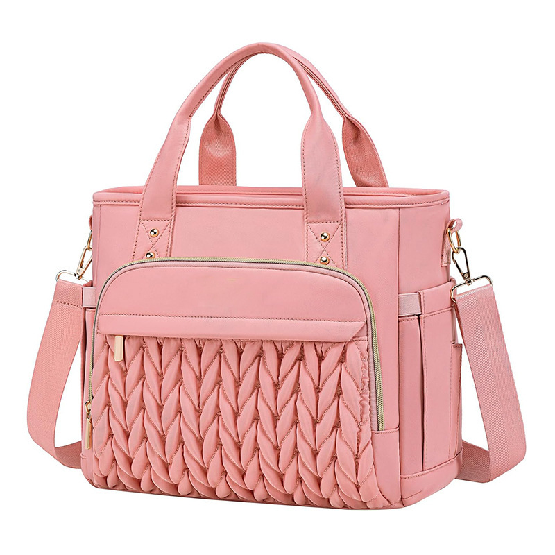 Bolsa de almuerzo aislante para mujeres, caja de almuerzo a prueba de fugas, bolsa de almuerzo con correa de hombro extraíble y bolsas laterales, bolsa de almuerzo