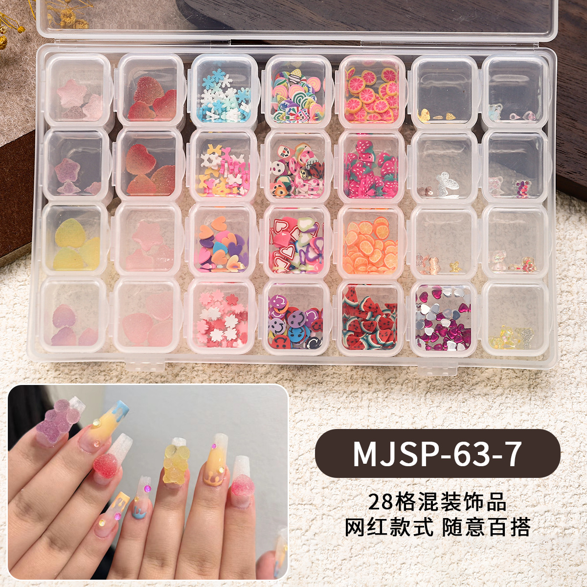 28 joyas de manicura mezcladas, perlas de acero, remaches de estrellas y lunas, conchas de metal, papel de oro y plata, accesorios de uñas, cristal