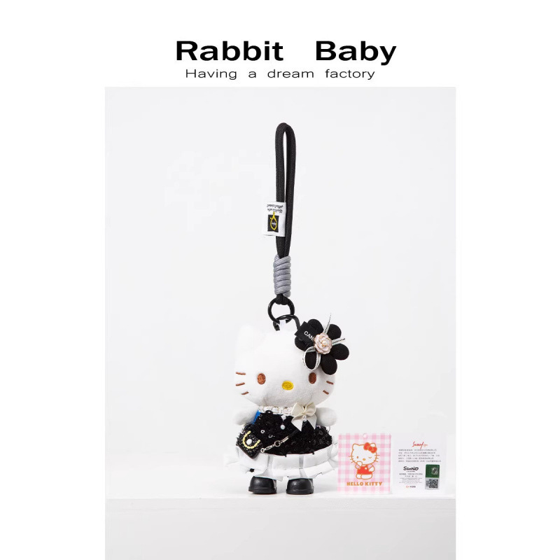 [Authentic] Sanrio Bag Pendant Hello Kitty Plush Toy Backpack Decoration Kt Cat