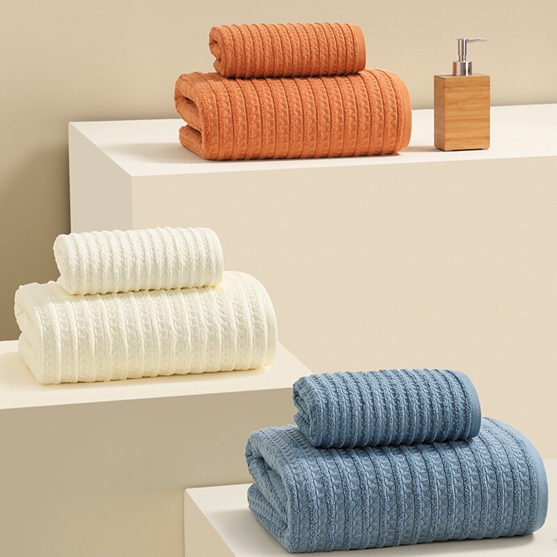 Pure Cotton Thickened Towels, Individually Packaged, Super Absorbent for Home Use, Large Quick-Dry Face Towels for Men and Women, for Bathing and Wiping Face