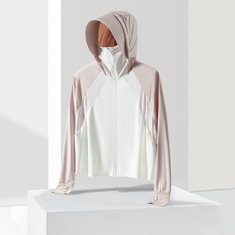 새로운 선 스크린 의류 여성의 2024 여름 얇은 코트 안티 자외선 통기성 선 스크린 의류 블라우스 아이스 실크 쿨 탑