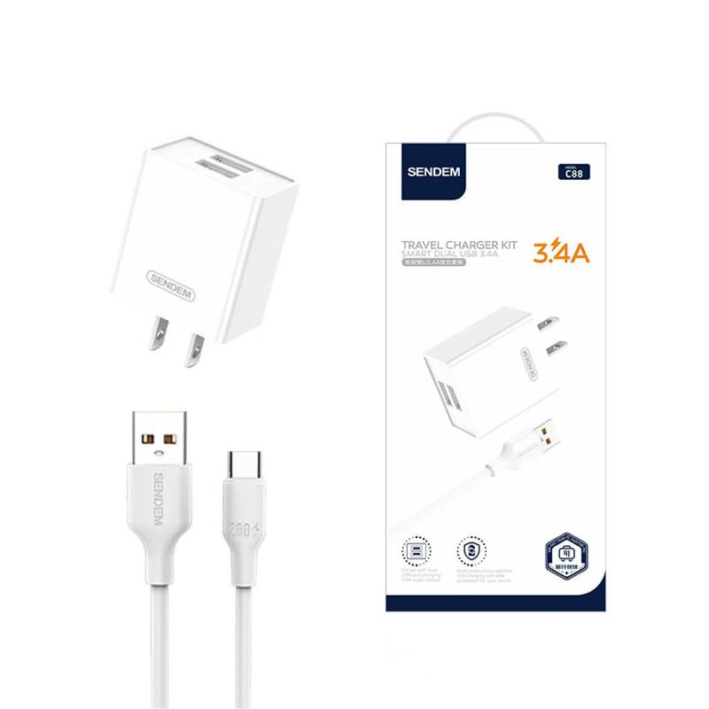3.4A dual USB interface brand real standard fast charging charging head smart universal mobile phone dual USB charger suit 3.4A dual USB interface brand real standard fast charging charging head smart universal mobile phone dual USB charger suit