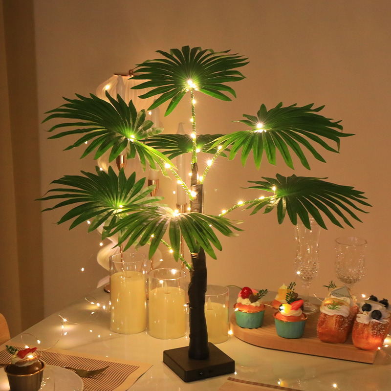 Cross-Border Led Palm Tree Light-Up Christmas Party Atmosphere Lights, Multi-Scene Decoration Accessories, Versatile Decorative Lights