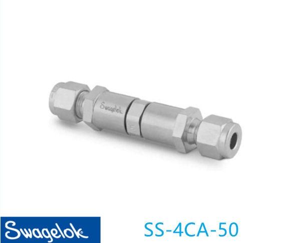 Swagelok世伟洛(SS-4CA-50)提升阀芯单向阀可调节压力1/4  卡套管