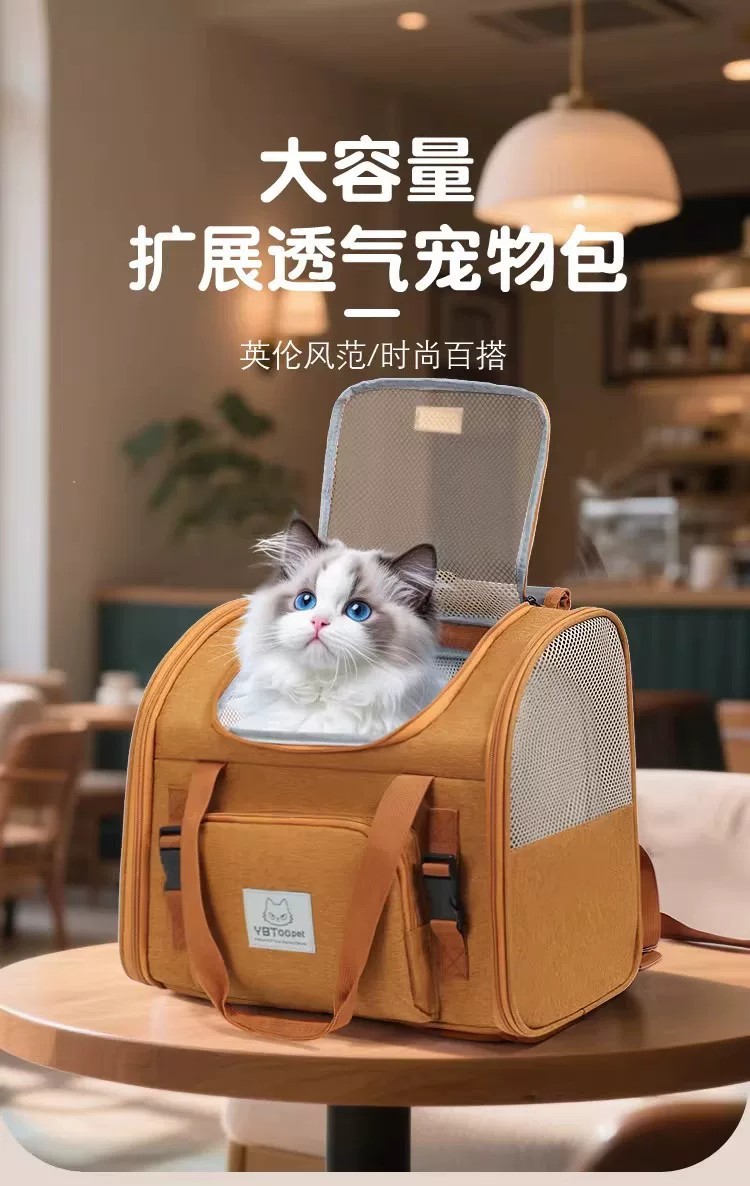 Pet Travel Backpack Carrier For Cats And Dogs Expandable Design_voghion.com