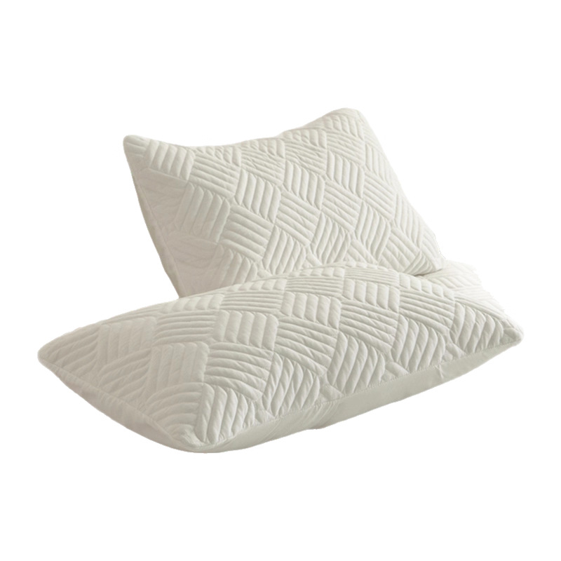 Funda de almohada de algodón, capa de aislamiento, hogar, anti-aceite para hombres, dormitorio de estudiantes, un par de almohadas para adultos de algodón lavables a máquina