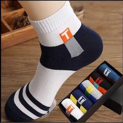 Autumn and Winter New Model Sports Casual Medium Calf Cotton Socks Breathable Socks Men's Thick Socks Mid-Calf Socks Factory Wholesale