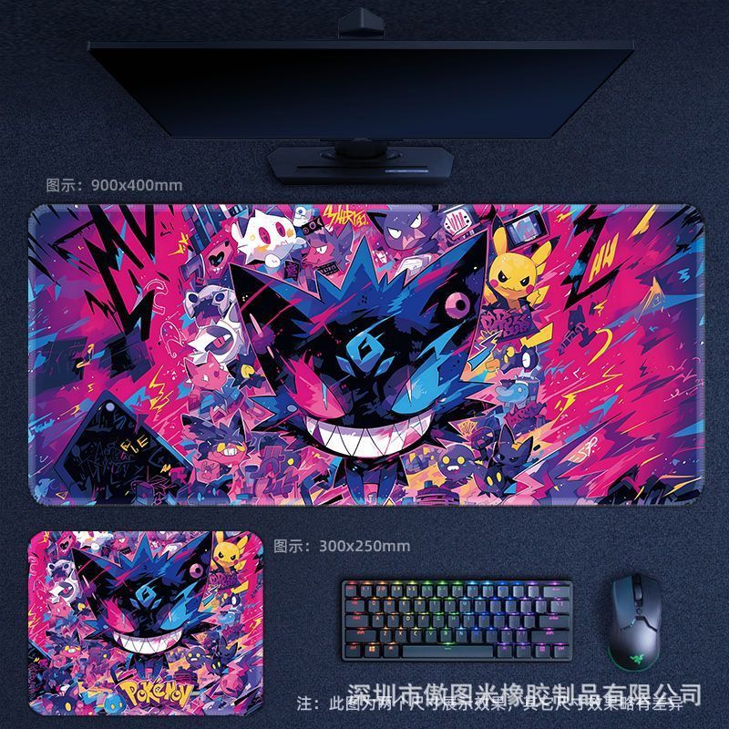 Amazon TEMU 越境人気ポケモン ゴルディ マウスパッド マウスパッド 汚れにくい 厚みのあるエッジ 滑り止め オフィス|undefined
