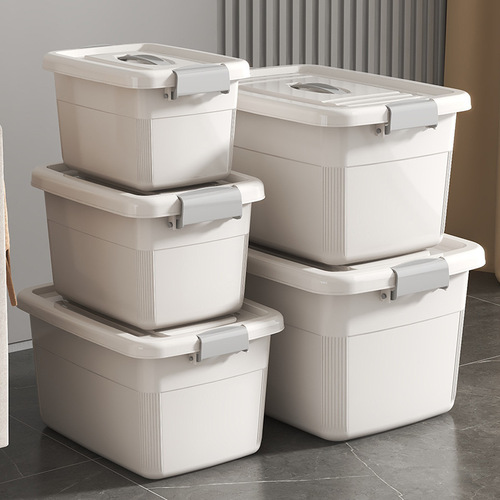 Thickened household storage box plastic covered large storage box sundry multi-specification sealed toy storage box wholesale