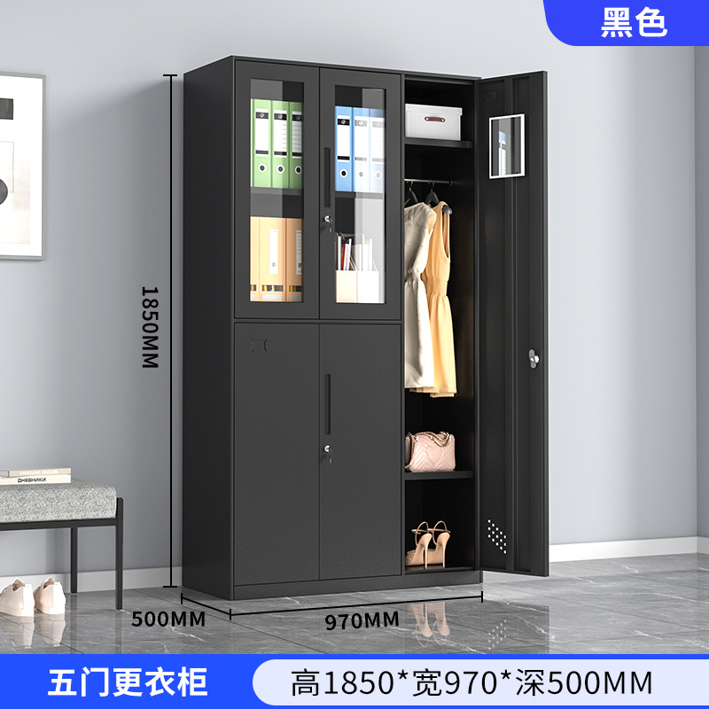 Desmontaje y montaje armario de borde estrecho armario de almacenamiento multipuerta dormitorio del personal armario de cambio de gimnasio con bloqueo armario de almacenamiento