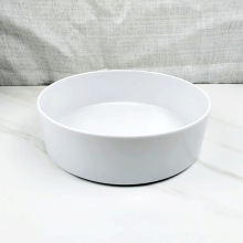 白色圆形糖果碗，节日坚果/零食可分格，可带盖