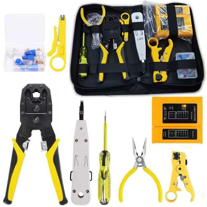 Herramienta de abrazadera de red de hardware traje de tres propósitos probador de abrazadera de red kit de reparación del hogar traje combinado