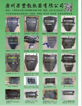 Suitable for 2016-2021 APRILIA RSV4 RF1000 all-aluminum radiator