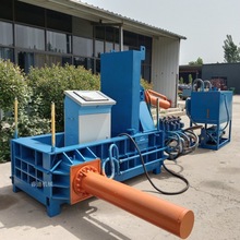 全自动液压金属打包机100吨废金属铁销刨花压块机铁销压块机价格