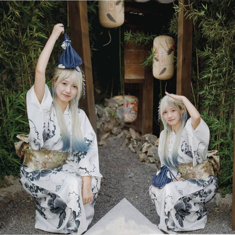 Japanese multicoloured bathrobe, dress
