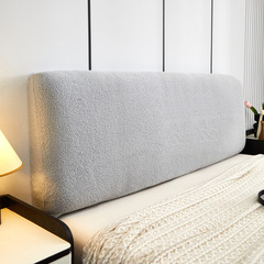 Cross-border plush cotton cover full set bedspread cover soft package simple modern dustproof universal bedspread wood bed backrest cover