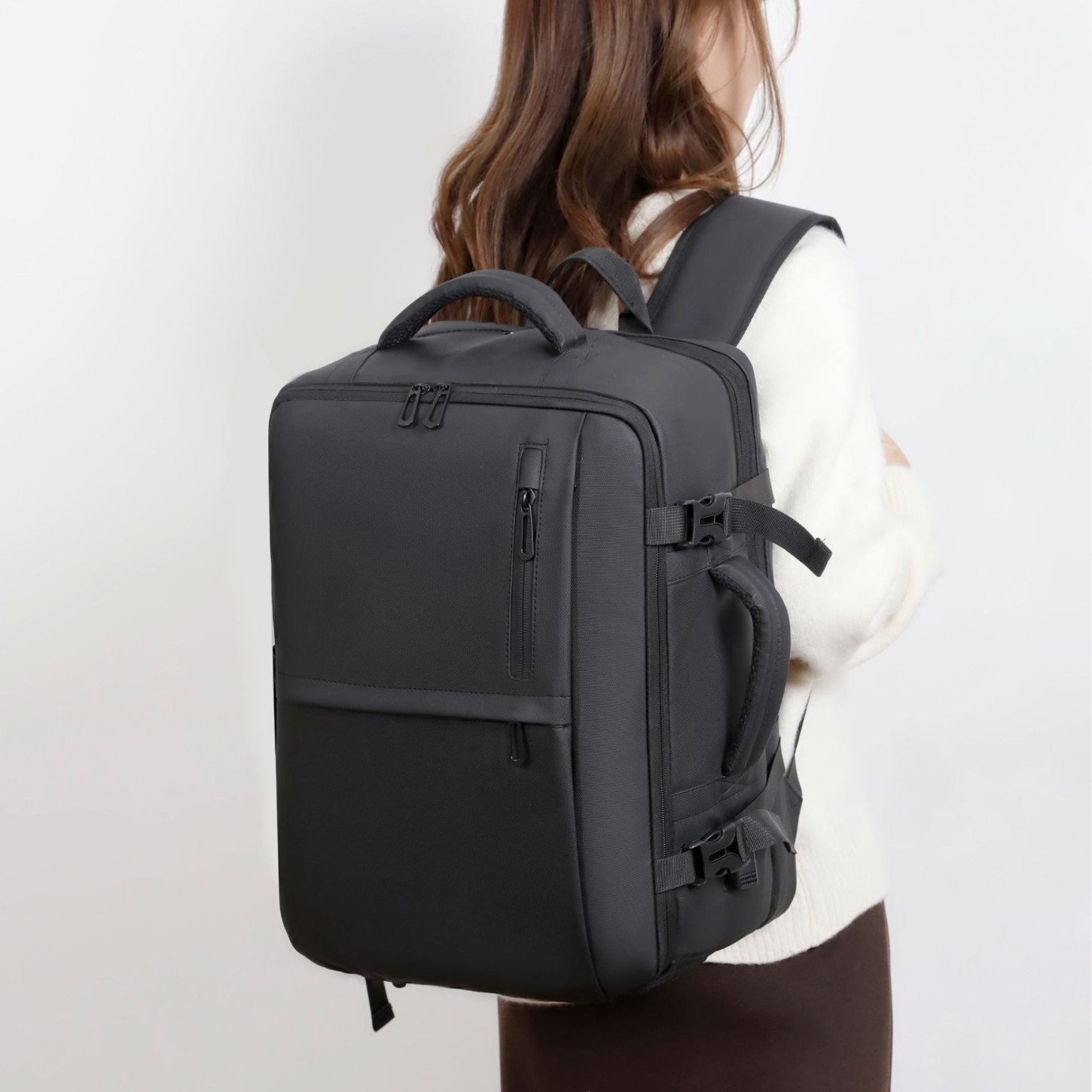 Water-resistant Laptop Backpack For Travel With Multi Compartments_voghion.com