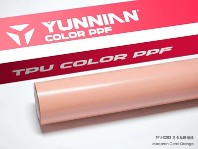 Auto Color Change Film: car wrap, color PPF, direct sales - tpu-macaron-coral-orange-dual-use-for-wet-and-dry-surfaces-15215m