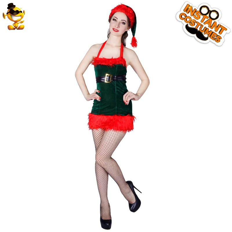 Navidad sexy vestido de Navidad princesa vestido de fiesta cos etapa rendimiento ropa distribución al por mayor