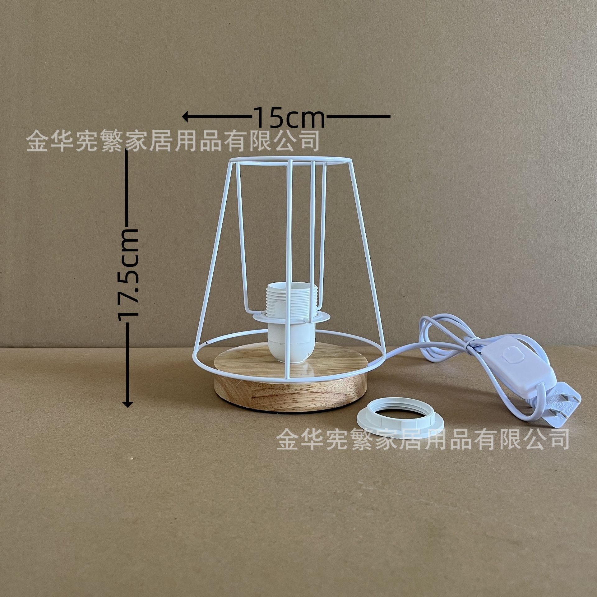 9x15x15 직선 철 프레임 + 8.5 높이 반니 통나무 베이스