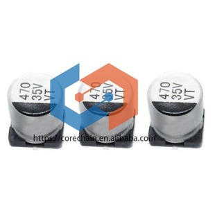 470uF 35v patch capacitor 10 * 10.5MM aluminum electrolytic capacitor suitable for T15 computing power board