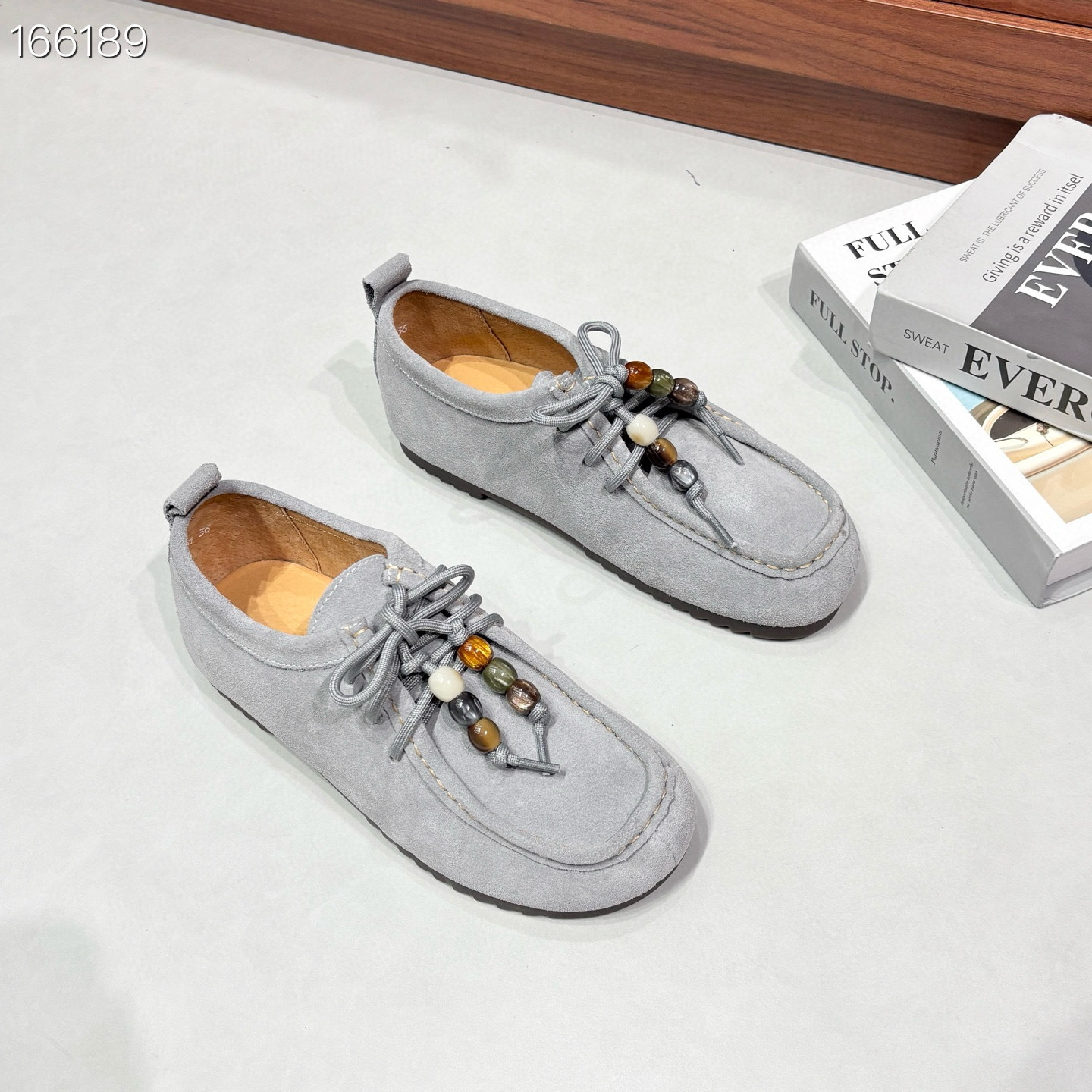 Giày bệt nữ da thật mùa Thu Đông 2025 kiểu Birkenstock đế mềm — Cà phê, xám, Hồng chi tiết 5