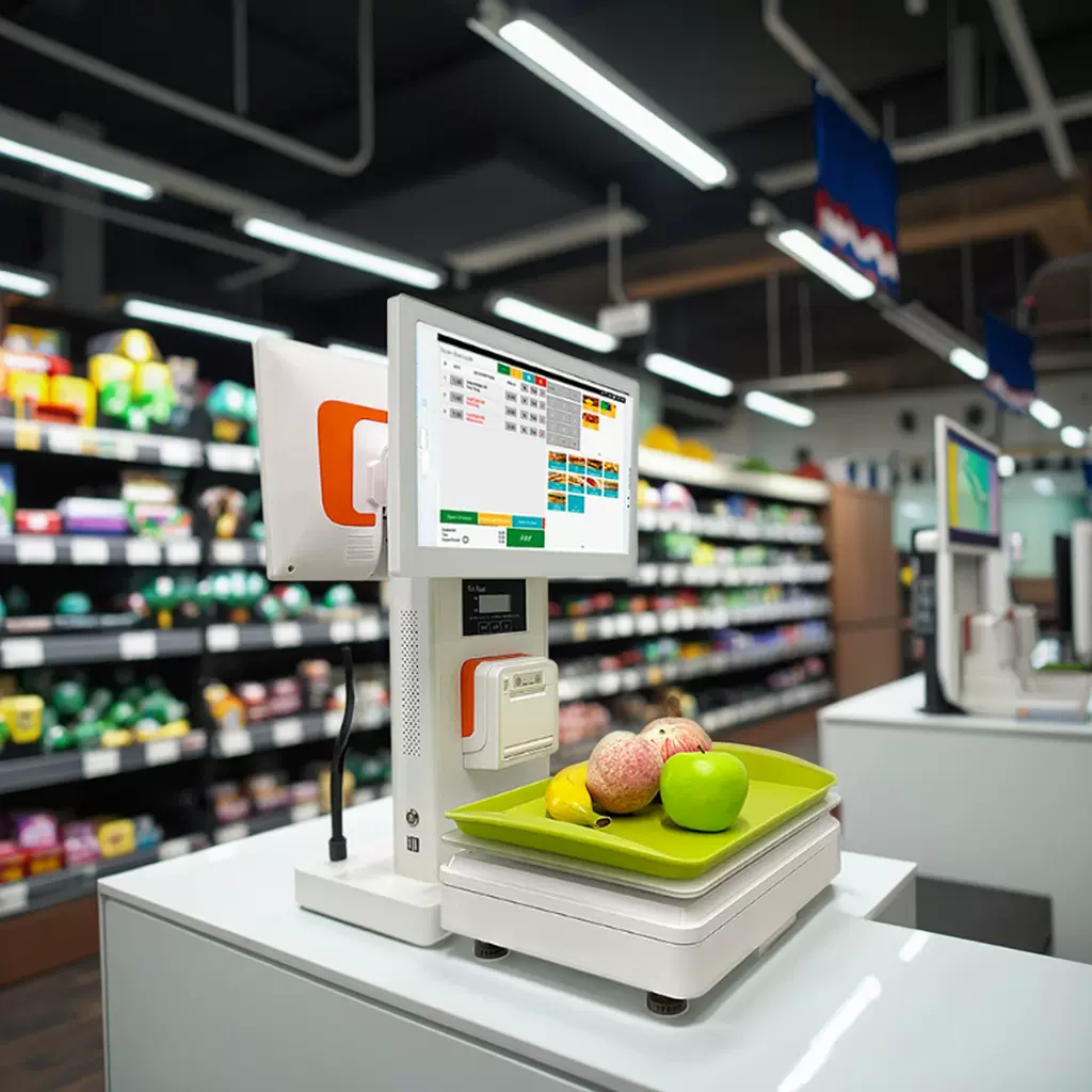 捷宝AI智能识别收银机 团餐食堂AI菜品识别人脸识别消费机厂家