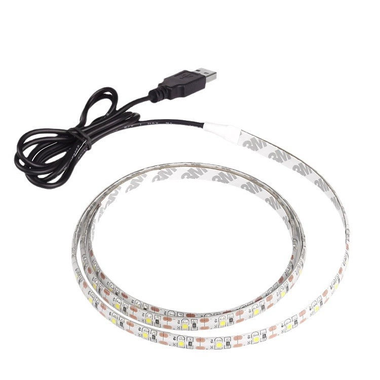 LED Light Strip with Button Switch, 5V USB Power, Waterproof & Epoxy Options, Multi-Color Lengths
