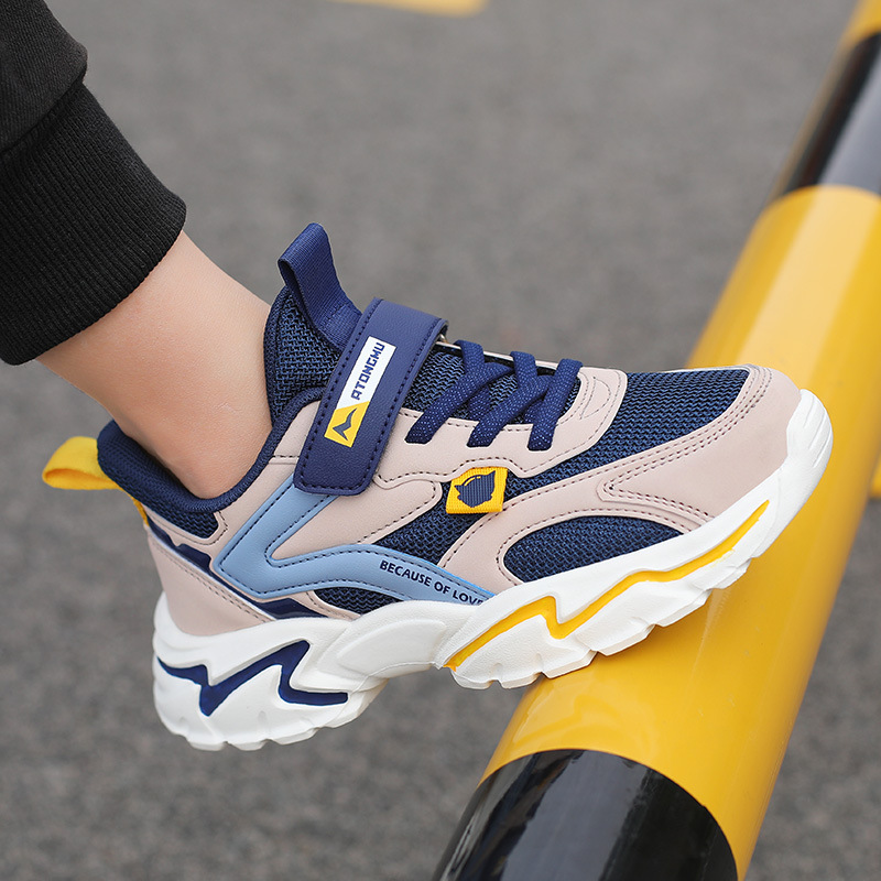 Zhongda Neue 2023 Frühling und Herbst Lauf Mesh Kinder Casual Herren Sportschuhe_voghion.com