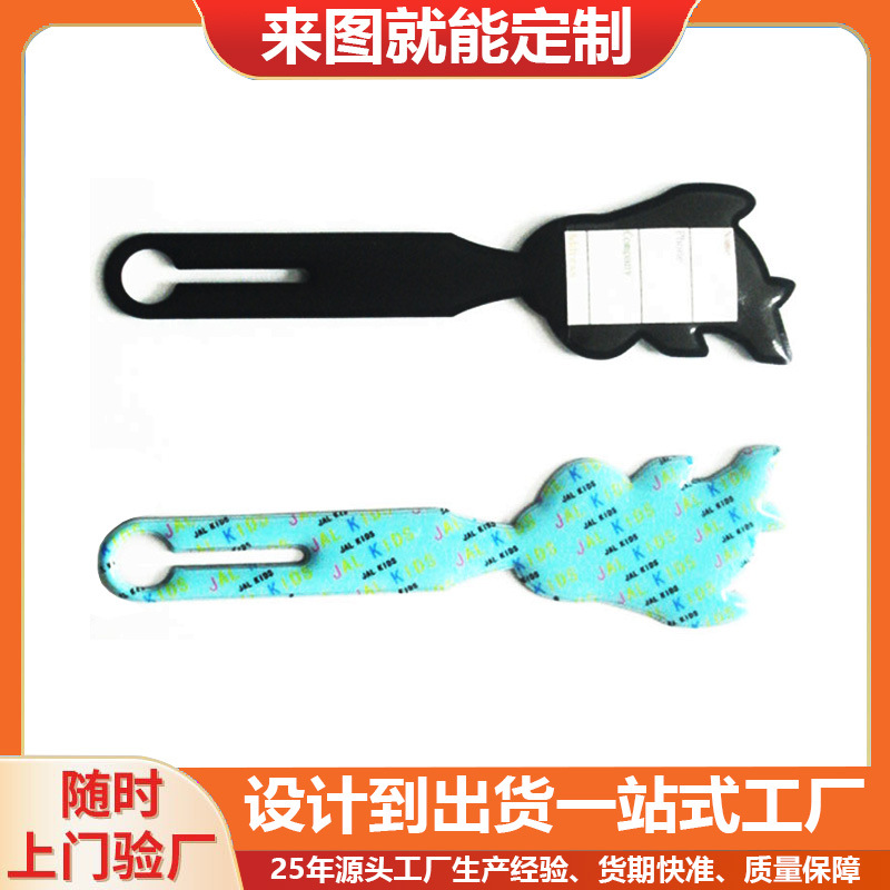 Special-Shaped Long Pvc Luggage Tag Customized Luggage Card Identification Tag Pvc Voltage Card Holder Tag Travel Registration Tag