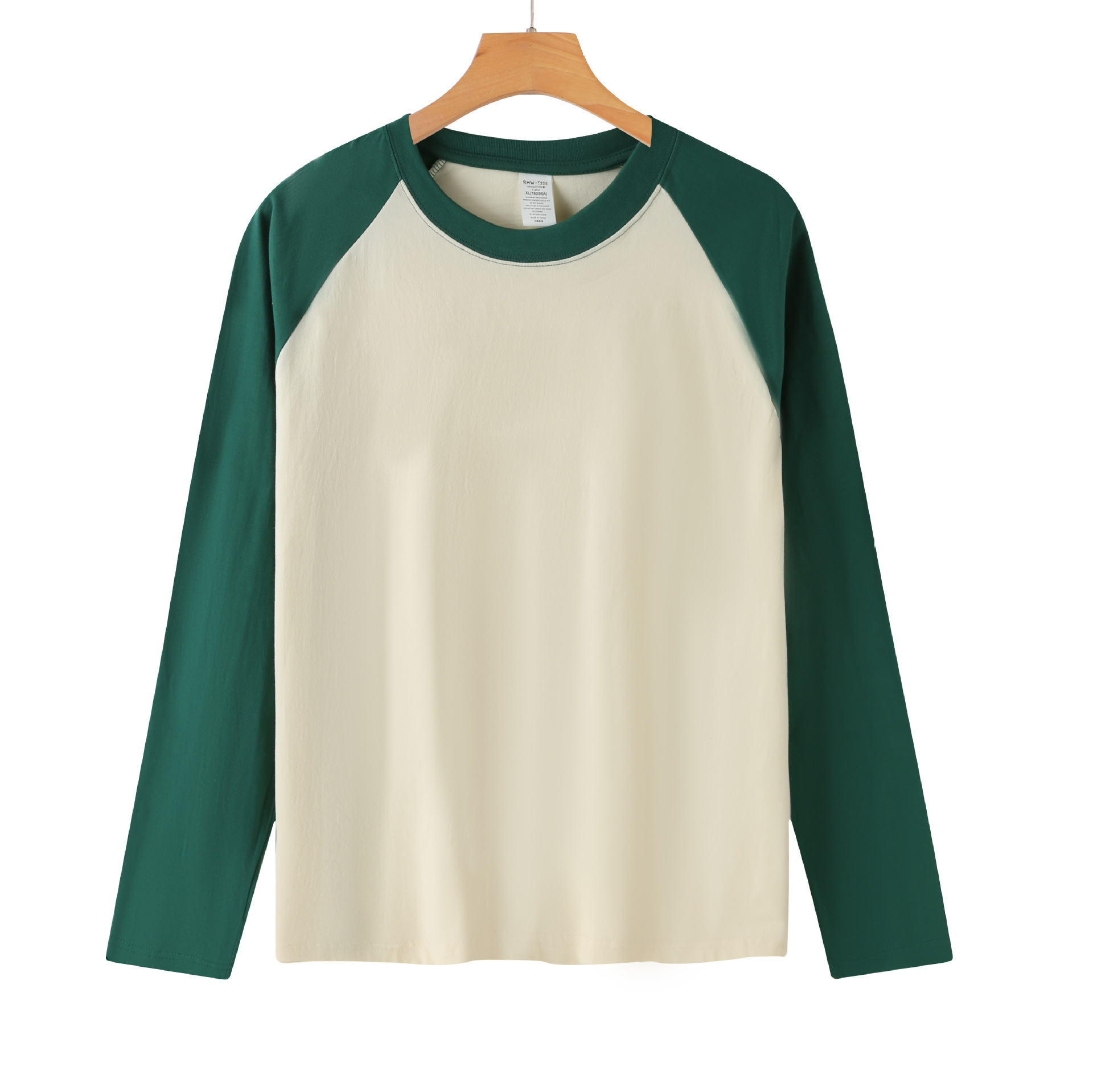 220g long sleeve green apricot