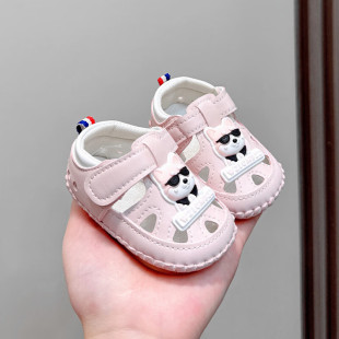 Spring and summer new baby boys and girls baby sandals 0-1 years old soft bottom cartoon toddler hole shoes 6-12 months toddler shoes