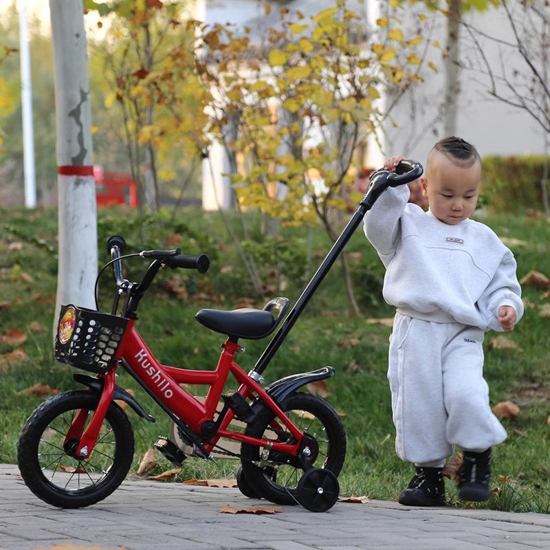 La bicicleta infantil empuja el triciclo a mano y el artefacto de caminar es de 2 - 3 - 4 años. los niños en bicicleta de 5 años pueden empujar y montar.
