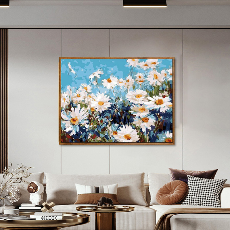 现代简约客厅玄关装饰画花卉植物国画礼品落地沙发背景墙落地挂画|ms