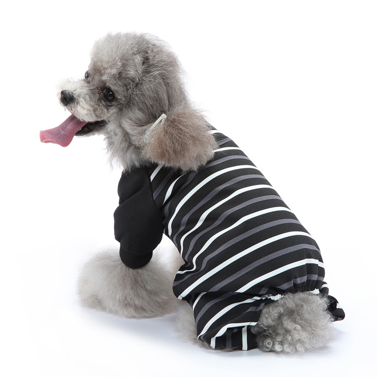 Striped Dog Four Legged Clothing Comfortable Breathable Easy To Wear Prevents Shedding For Home Use Pet Products Dog Clothing & Shoes_voghion.com