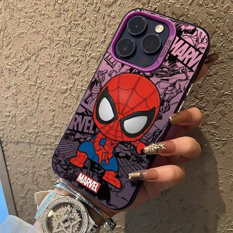 Color Silver Shell-Purple-Cool Spider-Man