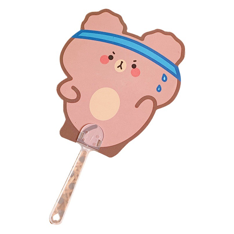 Original de dibujos animados pequeño ventilador de verano lindo ventilador publicitario mini ventilador de mango ventilador de plástico portátil ventilador de mano Nuevo